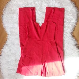 JAYGODFREY Red Wide Leg Jumpsuit